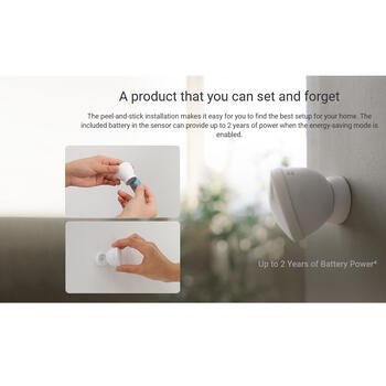 Ezviz CS-T1C PIR датчик движения, 7м, 90°, Zigbee 3.0, HomeKit, 2г, CR2450, белый (CS-T1C)