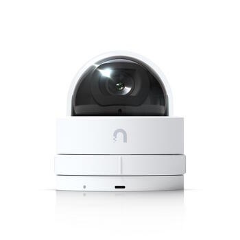 IP PoE наблюдательная камера 2K 4 MP 2688×1512 PoE 30 fps ультраширокий угол обзора 102.4° IR ночное видение до 20 м AI детекция событий RJ45 монтаж потолок/стена UVC-G5-Dome Ultra Белая Ubiquiti (UVC-G5-DOME-ULTRA)