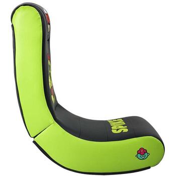 Subsonic Игровое кресло SA5729-BS1, 80см, 10кг, черный/зеленый, синтетическая кожа, функция качания (SA5729-BS1)