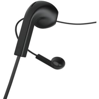 Hama Austiņas 00184137, 14g, Melna, 105dB/mW, Vadu, 32Ω, 1.2m, Ausu ieliktņi, Atbildēšanas poga, 20Hz-20KHz, Iebūvēts mikrofons (00184137)
