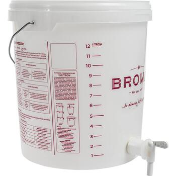 Browin Fermentācijas trauks 340416, 15 L, polipropilēns bez BPA, ar krānu, ar rokturi, ar mērītāju (340416)