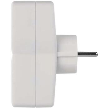 Emos Адаптер 2x Круглый P00252N, 2x2P+PE, 3680W, IP20, Белый, Защита от детей (P00252N)
