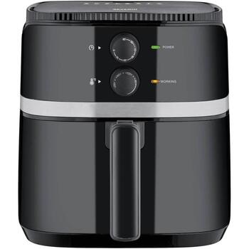 Severin FR 2452 gaisa fritieris, 5 l, 1500 W, 80-200 °C, taimeris, nelīpošs pārklājums, automātiska izslēgšanās (2452)