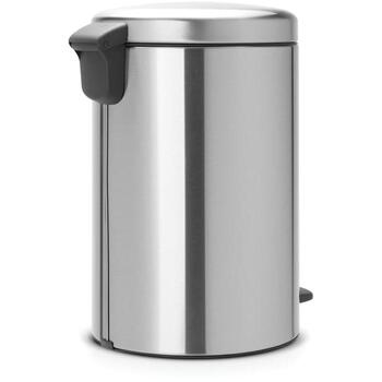 Brabantia NewIcon 114021 ведро с педалью, 20 л, 46,7 см, нержавеющая сталь, тихое закрывание крышки, съемная корзина (114021)