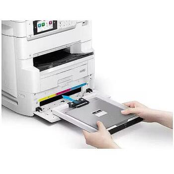 Epson Многофункциональный принтер WorkForce Pro EM-C8101RDWF, 4800 x 1200 DPI, 26 стр/мин, Wi-Fi, Белый (C11CL32401)