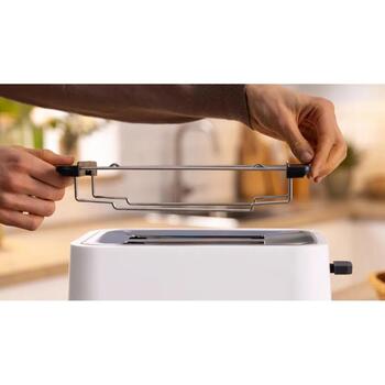 Bosch Kompaktais tosteris TAT3M121, 2, Plastmasa, Balts, Augstais pacēlums, Automātiskā izslēgšanās, Atkausēšanas funkcija (TAT3M121)