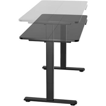 Sbox Ножки стола MD-722, 1 мотор, 710-1180mm, 80kg, сталь, черный, электрическая регулировка высоты (MD-722)
