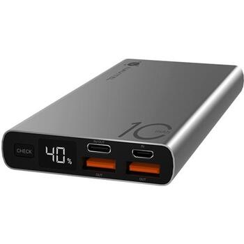 Navitel Lādētājs-akumulators PWR10 AL Silver, 10000mAh 3.7V 37Wh, 22,5W, USB-C 5V 2,6A, 9V 2A, 12V 1,5A, Mikro USB 5V 2A, 9V 2A (PWR10 AL Silver)