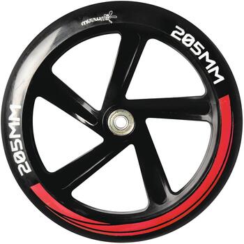 Muuwmi Aluminium Scooter AU 565, 2x205mm, 82A, ABEC 7, 100kg, 580x120mm, складной, регулируемая высота руля (AU 565)
