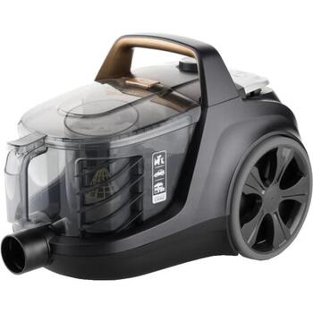 ETA пылесос Grande Animal ETA222390000, 850 W, 3.2 L, без мешка, черный/золотой, HEPA фильтр, турбо щетка (ETA222390000)