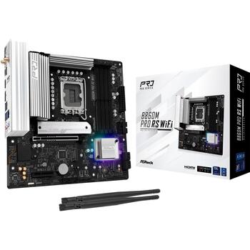 Asrock B860M Pro RS WiFi mātesplate B860M Pro RS WiFi, Intel B860, LGA 1851, 4 x DDR5, 256 GB, 3 x M.2, 2,5 Gb LAN, WiFi 6E (B860M Pro RS WiFi)