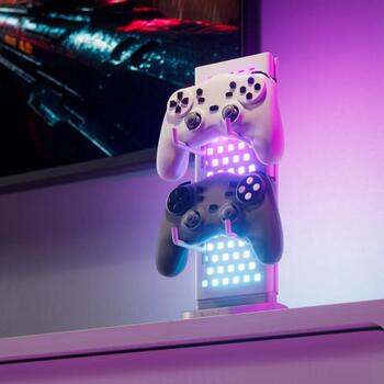 Nanoleaf Pegboard galda dokstacija NL7602K0001A023, 15 W, RGB, 25000 h, IP20, 10 krāsu zonas, 50 lm (NL7602K0001A023)