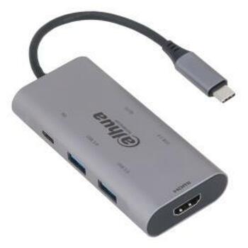 Dahua TC37 адаптер, 1 HDMI, 1 USB-C, 3 USB 3.0, 1 слот для SD-карт, 10 Гбит/с, 100 Вт зарядка (TC37)