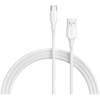 Vention USB 2.0 A Male uz C Male 3A kabelis 2M balts CTHWH, 2m, 3A, 0.48Gbit/s, PVC apvalks, Ni pārklājums (CTHWH)