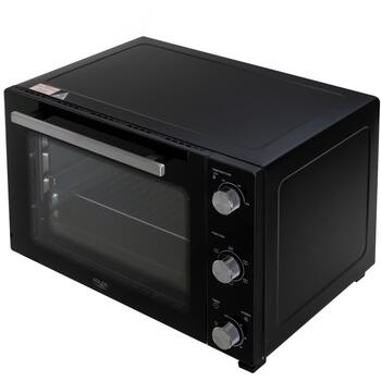 Adler Мини-духовка AD 6026, 48 л, 1800 Вт, черная, конвекция, 5 режимов выпечки, таймер, подсветка (AD 6026)