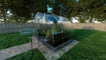 Siltumnīca KLASIKA TUBE 3 x 2m ar pamatiem - 6mm polikarbonāts 4779037491551 KLASIKA GREENHOUSE (4779037491551)