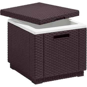 Keter Ice Cube садовый столик/ящик для хранения 29194600599, 42x42x41см, 3,5кг, коричневый (29194600599)