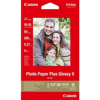 Canon Foto papīrs PP-201 2311b003, 150mm, 100mm, 3:2, spīdīga, blīvums 260g/m2, 50 vienības (2311b003)