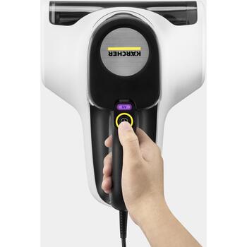 Karcher Пылесос для матрасов VCH 4 UVClean 1.198-412.0, 220-240V, 50-60Hz, 80dB, 500W, 5m, 400ml, UV-C свет, вибрационный валик (1.198-412.0)