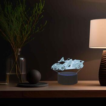 Manta Декоративная лампа SNL64RGB, 5W, 2m, 1 LED, 16 цветов, пульт дистанционного управления, 3D эффект (SNL64RGB)