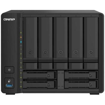 Qnap NAS uzglabāšanas tornis TS-932PX-4G, 9 disku, 4GB atmiņa, 2x 10GbE SFP+, 2x 2.5GbE LAN, 5x 3.5-collu, 4x 2.5-collu SATA (TS-932PX-4G)