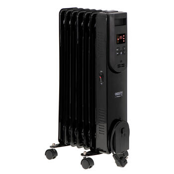 Efektīvs eļļas radiators ar tālvadības pulti 2000 W 3 jaudas līmeņi līdz 26 m² Melns CR7812 Camry (CR 7812)