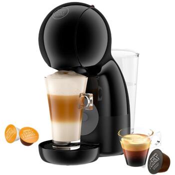 Delonghi Кофемашина EDG110.AB Piccolo XS, 15 бар, капсула, черный, 1400 Вт (EDG110.AB)