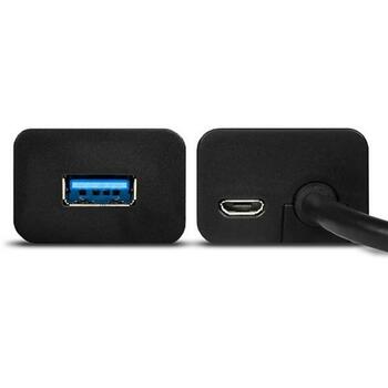 Axagon USB centrmezgls HUE-S2B 4 USB 3.0 porti, 30 cm kabelis, 2A uzlāde, matēts korpuss (HUE-S2B)