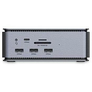 Lindy док-станция USB4 43372, 8K 30Hz, 4K 60Hz, 4 порта USB 10Gbps, 100W USB PD, 1 HDMI, 1 DisplayPort, 1 RJ45 (43372)