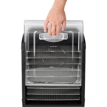 Lund pārtikas žāvētājs 68273, 600-700 W, 220-240 V, 50-60 Hz, 35-70 °C, 0.5-19.5 h, 9 sieti, nerūsējošais tērauds, LCD displejs (68273)