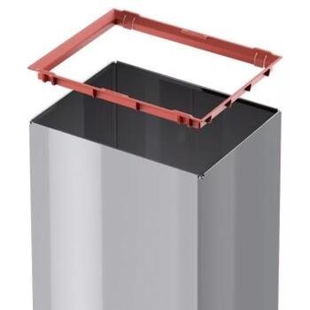 Hailo Big-Box Swing L 030840121, 35L, 50cm, 34x26cm, tērauds/plastmasa, atkritumu tvertne (030840121)