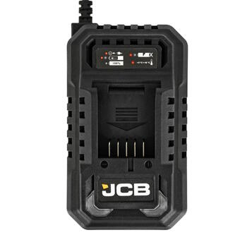 JCB JCB-18FC-45 Professional 18V ātrais lādētājs JCB Li-Ion akumulatoru uzlādei 4.5A 100-240V Smart saderīgs ar JCB 18V akumulatoriem (JCB-18FC-45)