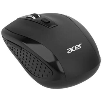 Acer Эргономическая мышь MX202 HP.EXPBG.014, 1600 DPI, 2.4 GHz, 6 кнопок, черная, беспроводное соединение (HP.EXPBG.014)