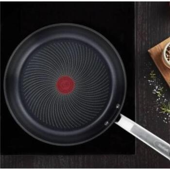 Tefal Сковорода B8170644, 28см, нержавеющая сталь, титановое покрытие, фиксированная ручка, подходит для индукционных плит (B8170644)