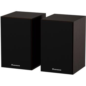 Genesis колонки Arsen 302BT NGS-2344, 20Вт, 2.0 канала, Bluetooth 5.3, 50-20000Гц, активные, bass reflex, коричневый (NGS-2344)