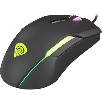 Genesis spēļu pele Xenon 220 NMG-1572, 6400dpi, 7 pogas, ergonomisks, RGB apgaismojums, USB-A (NMG-1572)