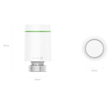 Ezviz CS-T55 умный термостат для радиатора, 5-30°C, ±0.1°C, Zigbee 3.0, Apple HomeKit, белый (CS-T55)