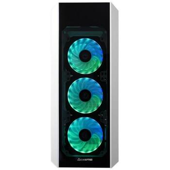 Chieftec Корпус GL-03W-OP, Midi Tower, 4x120mm A-RGB вентиляторы, 2x стеклянные панели, 1x USB 2.0, 2x 2.5