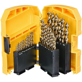 Dewalt urbju komplekts DT7926-XJ DT7926, 29 gab, HSS-G, 1-13 mm, metālam, koksnei, plastmasai (DT7926-XJ)