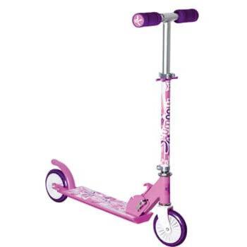 Muuwmi KiddyScooter Racing самокат AU 507, розовый, складной, 120mm, 82A, ABEC 5, 340x100mm, 58-78cm, 50kg, 2,4kg (AU 507)