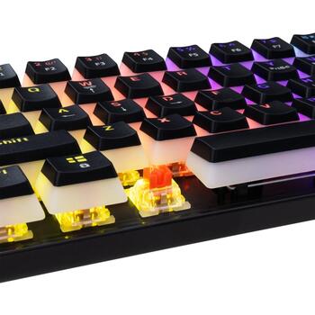 White Shark Механическая клавиатура ASHIKO-2-B-US-RED.SW, 61 клавиша, USB 2.0, красные переключатели, 1.5м кабель, RGB подсветка (ASHIKO-2-B-US-RED.SW)