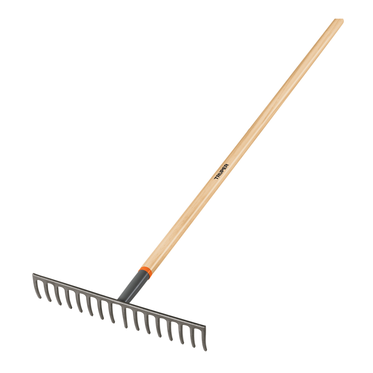 Dārza grābeklis ar koka rokturi, 152cm, 16 zari R-16M TRUPER (R-16M)