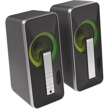 Genesis Datorskaļruņi Helium 100BT RGB NCS-1635, 2.0 kanāli, 10 W, 120-20000 Hz, Bluetooth 5.0, USB, 3.5 mm, RGB apgaismojums (NCS-1635)