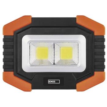Emos Рабочий LED фонарь P4112, 140 г, черный и оранжевый, 135 × 100 × 40 мм, 2× COB LED 100 % – 350 лм, LED 100 % – 120 лм (P4112)