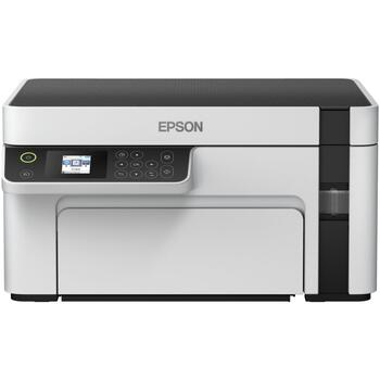 Epson Многофункциональный компактный принтер M2120 C11CJ18402, A4, Ч/Б, Wi-Fi, 15 стр./мин, 1200 x 2400 dpi, Без аккумулятора (C11CJ18402)