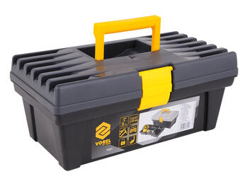 Vorel Instrumentu kaste 78801, 12 collas 300 mm, PVC, 312x167x130 mm, sānu rokturis, paplāte ar uzgaļu turētājiem (78801)