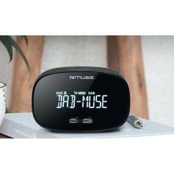 Muse радиобудильник M-150CDB, DAB/DAB+/FM, 20 предустановленных станций, 2 будильника, ЖК-дисплей, AUX вход, черный (M-150CDB)