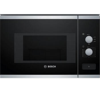 Встраиваемая микроволновая печь с объёмом 20 л и мощностью 800 Вт BFL520MS0 Нержавеющая сталь/Чёрный Bosch (BFL520MS0)