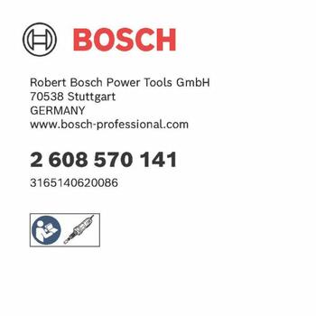 Taisnajām slīpmašīnām SPĪĻAPTVERE BOSCH 2608570141 (2608570141)