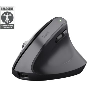Trust Bayo+ 25146, 2400 DPI, 6 кнопок, эргономичная, беспроводная, USB микро приемник, перезаряжаемая батарея (25146)